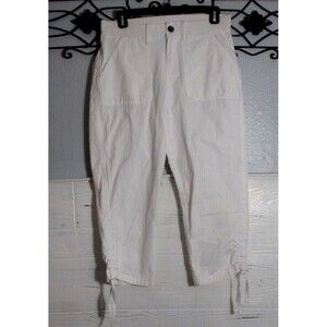 Style & Co Crop Pants Size 4 White Pockets